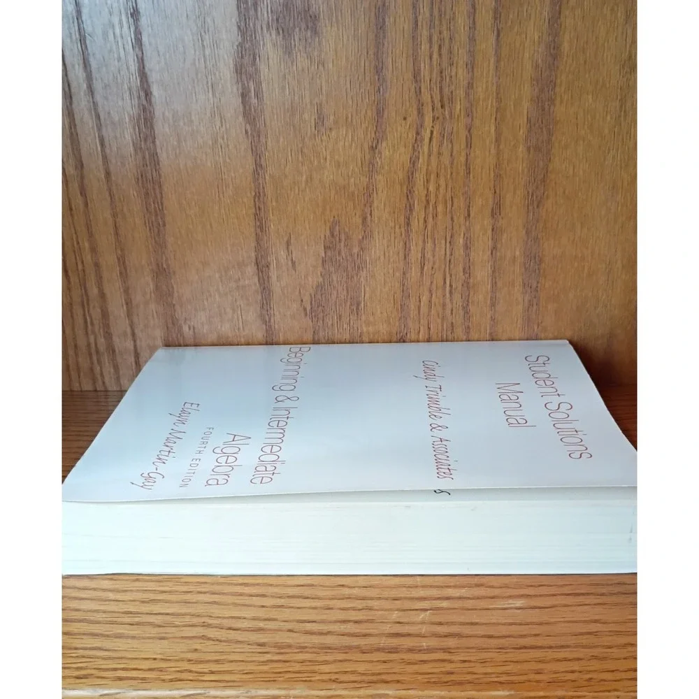 Students Solutions Manual Beginning And Intermediate Algebra 4th Ed. Martin-Gay